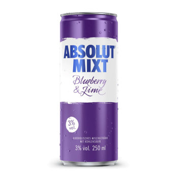 Absolut Mixt Blueberry & Lime (250ml)