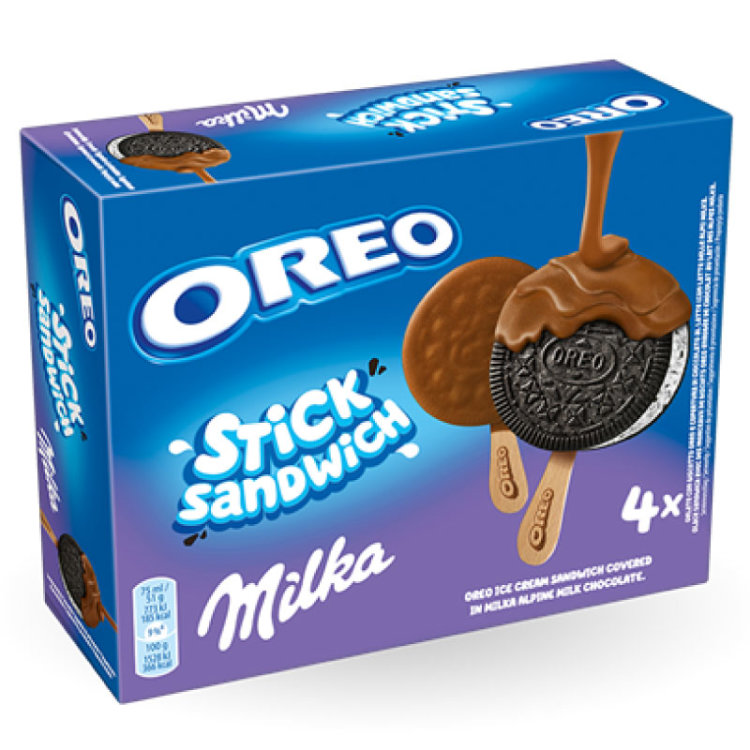 Oreo &amp; Milka Stick Sandwich 4er (300ml)