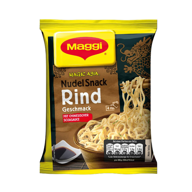 Maggi Magic Asia Nudel Snack Rind Geschmack (62g)