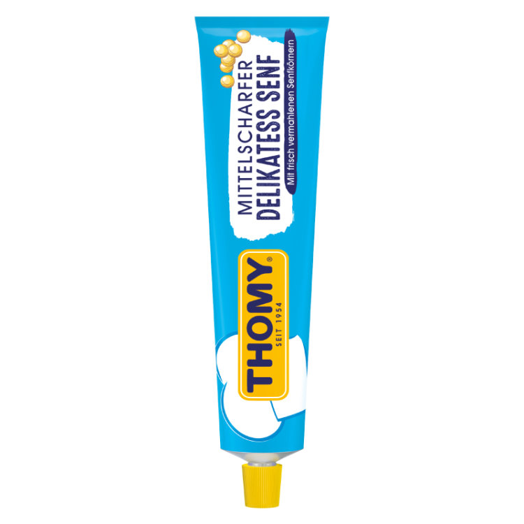 Thomy Delikatess Senf Mittelscharf Tube (200ml)