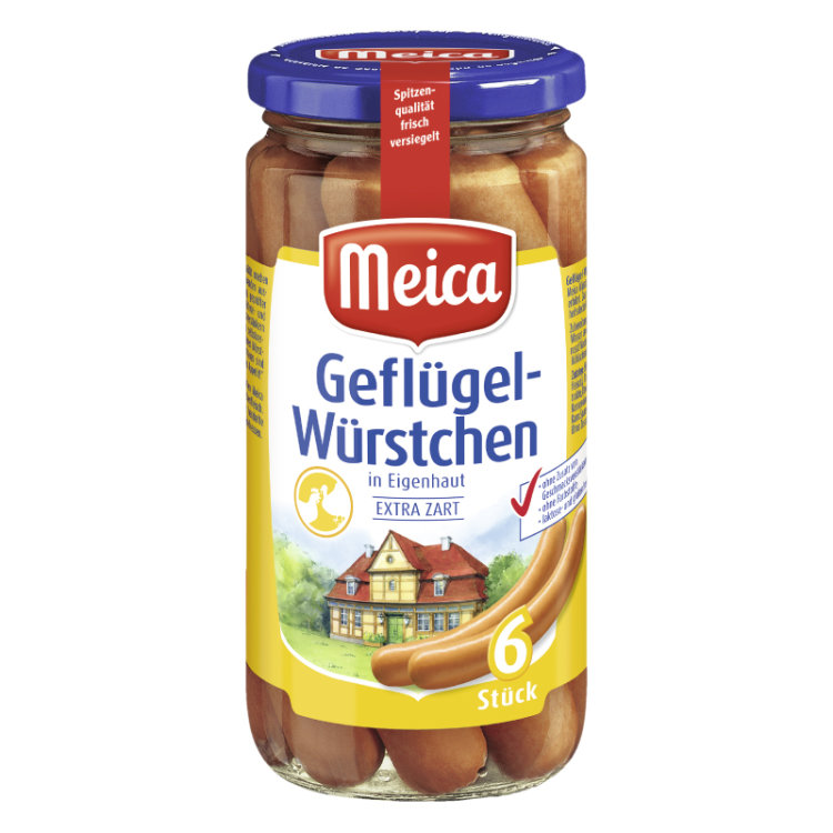 Meica Gefl&uuml;gel W&uuml;rstchen Extra Zart (380g)