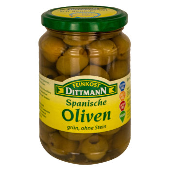 Spanische Oliven Grün ohne Kerne (300g)
