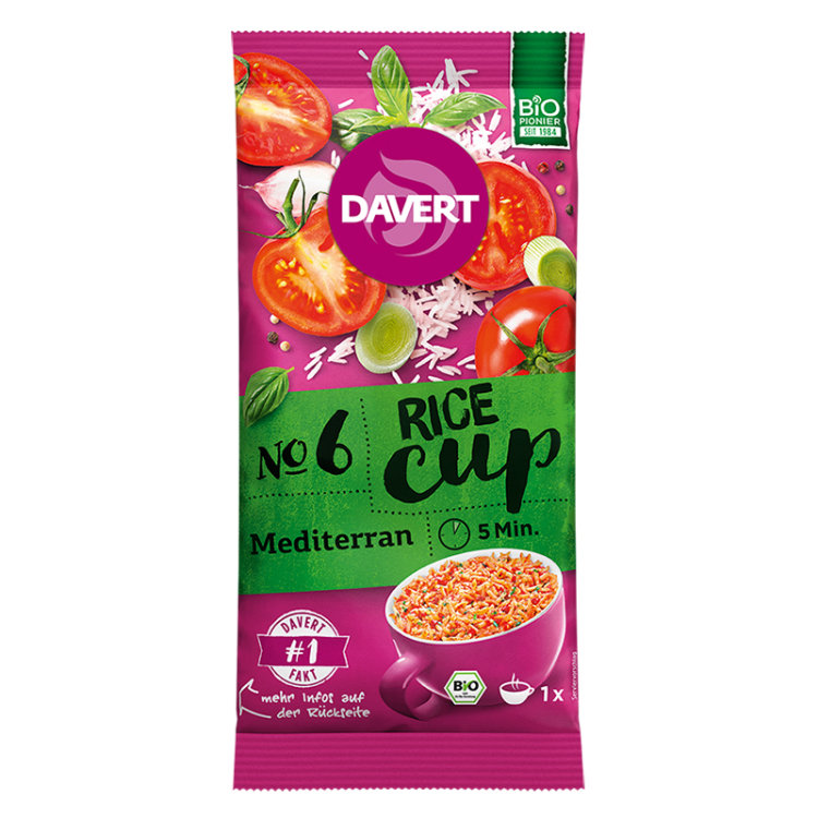 Davert Rice Cup Mediterran (69g)