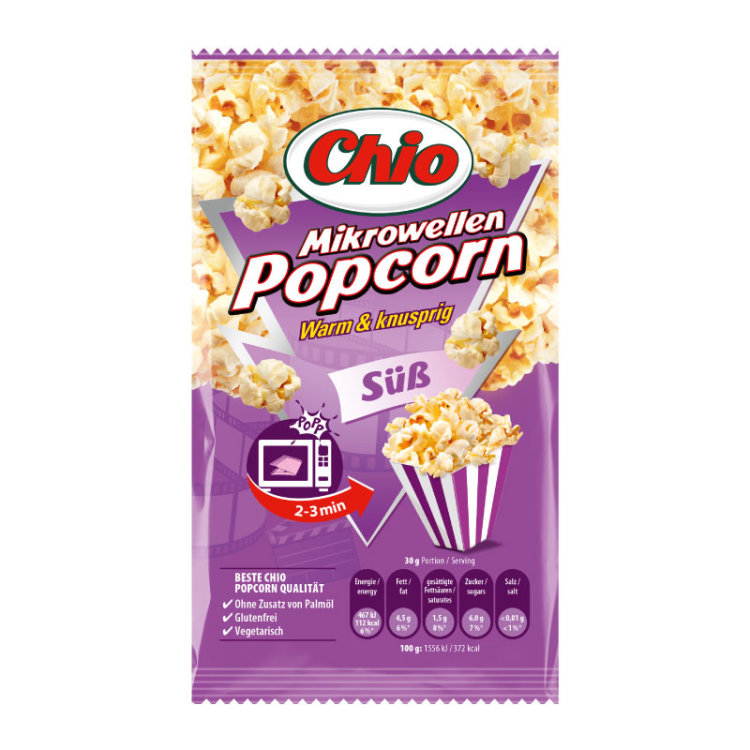 Chio Mikrowellen Popcorn s&uuml;&szlig; (100g)
