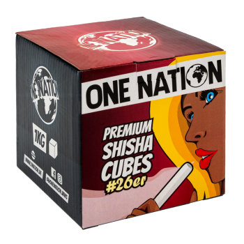 One Nation Premium Shisha Cubes No.26er (1kg)