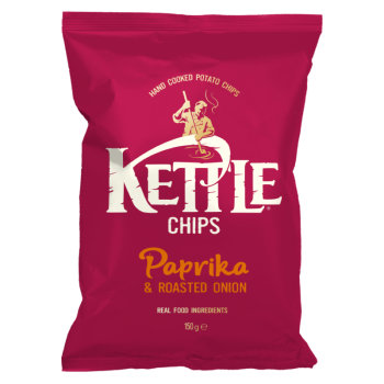 Kettle Chips Paprika & Roasted Onion (150g)