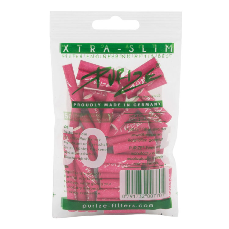 PURIZE® Xtra Slim Size Filter Pink (50Stk)
