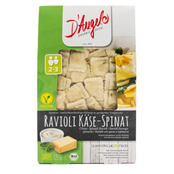 DAugelo Organic Pasta Ravioli Käse-Spinat (250g)