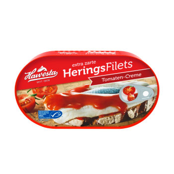 Hawesta extra zarte Herings Filets Tomaten-Creme (200g)