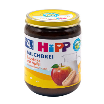 HiPP Milchbrei Babykeks mit Apfel nach dem 4. Monat (190g)
