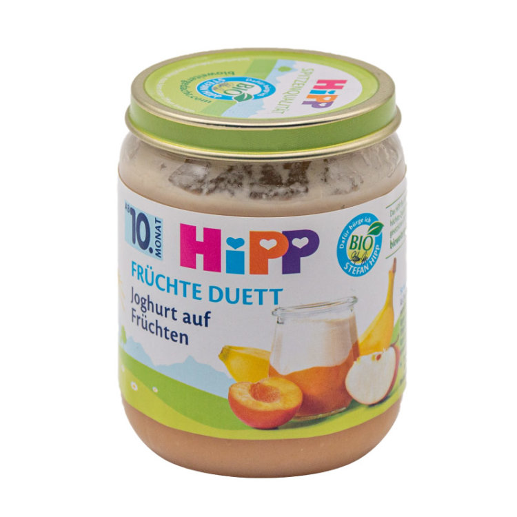 HiPP Fr&uuml;chte-Duett Bio Joghurt auf Fr&uuml;chten  ab 10. Monat (160g)
