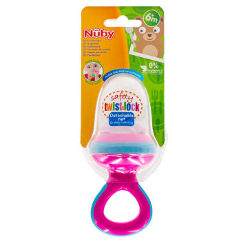 Nuby Fruchtsauger ab 6 Monate Rosa (1Stk)